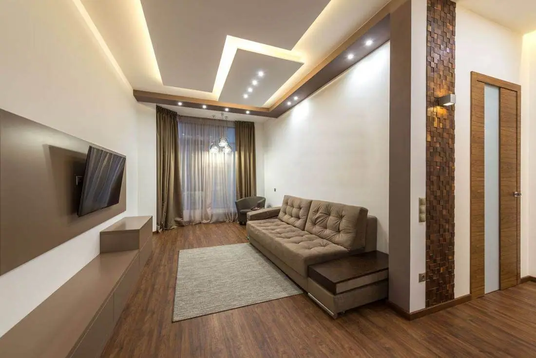 Gizli ışıklı oturma odası